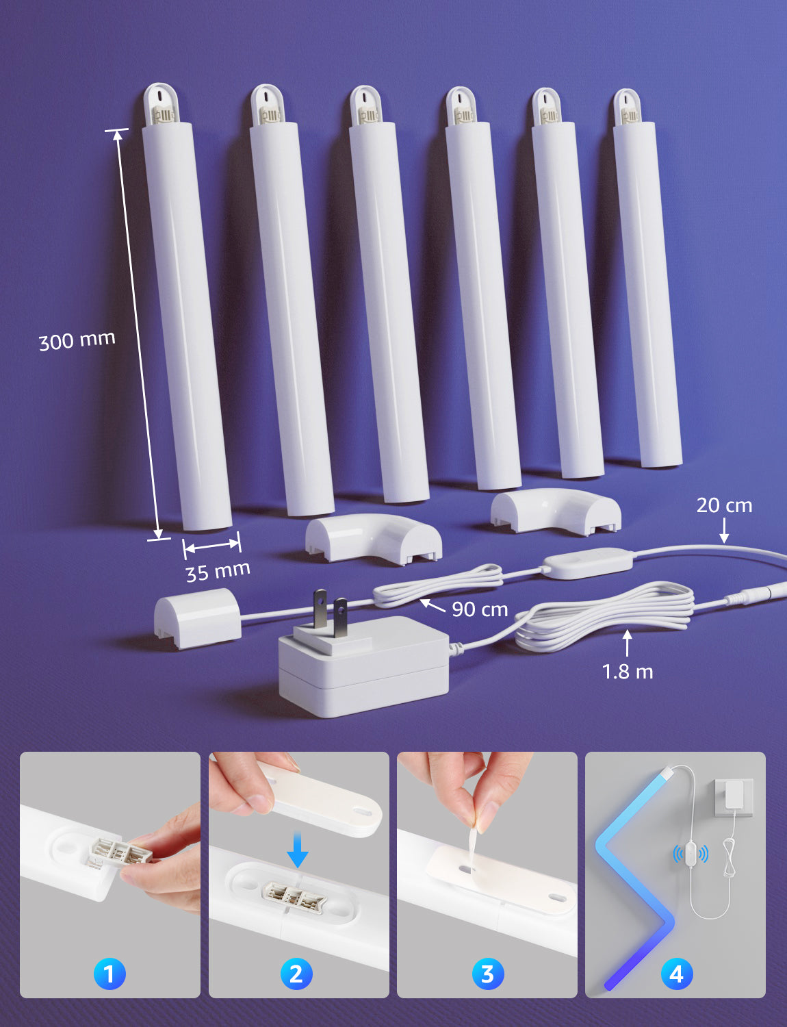 Lepro WL1 AI Smart RGB Wall Lights