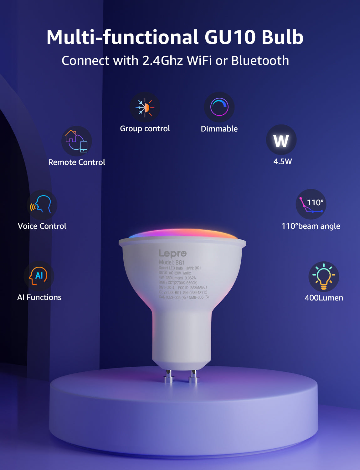Lepro BG1 AI Smart Bulb
