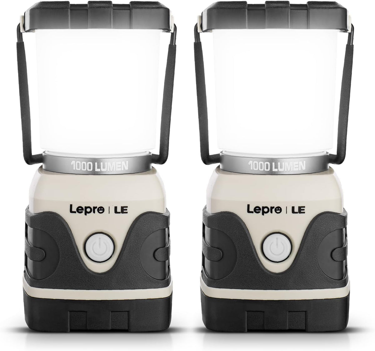 Lepro Battery Powered LED Camping Lantern (White, Waterproof, 1000LM, 4 Lighting Modes)