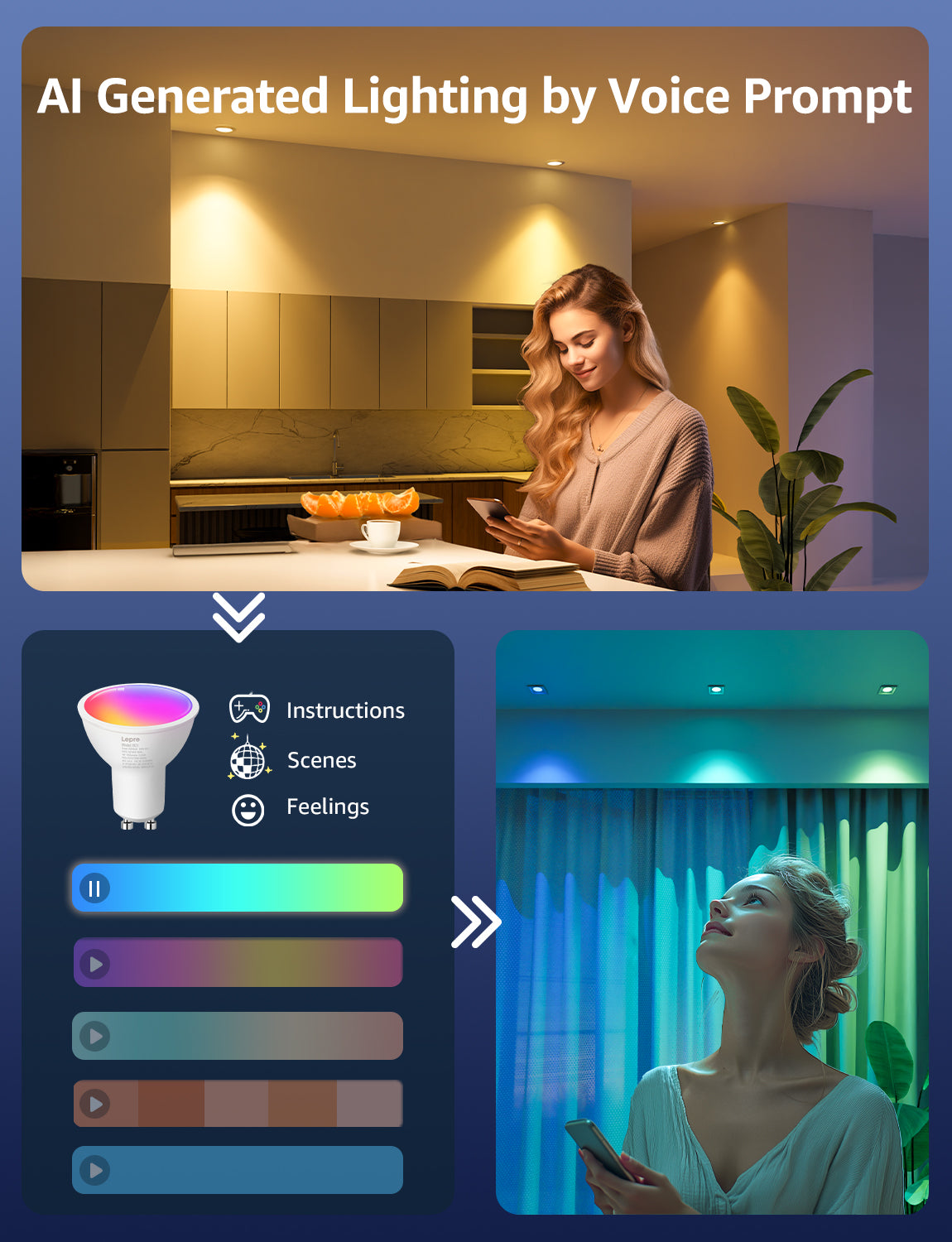 Lepro BG1 AI Smart Bulb