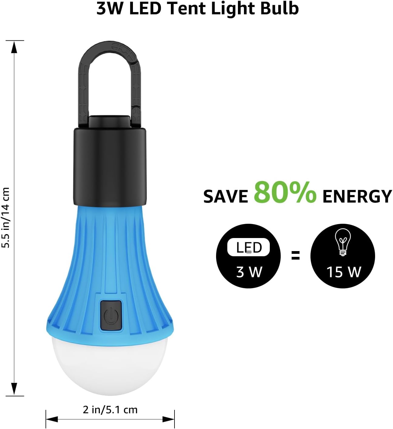 Lepro LED Rechargeable Camping Lantern (2-Pack)