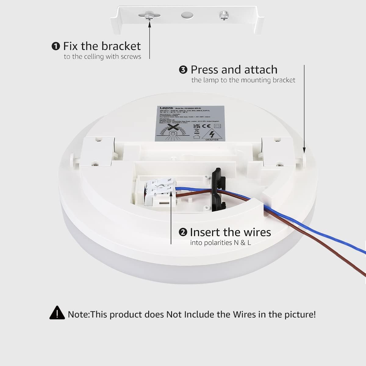 Lepro Flush Mount LED Ceiling Light Fixture