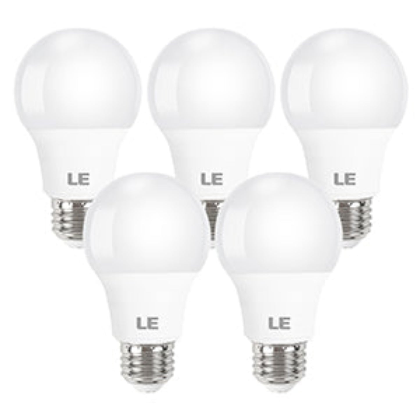 Five LED light bulbs