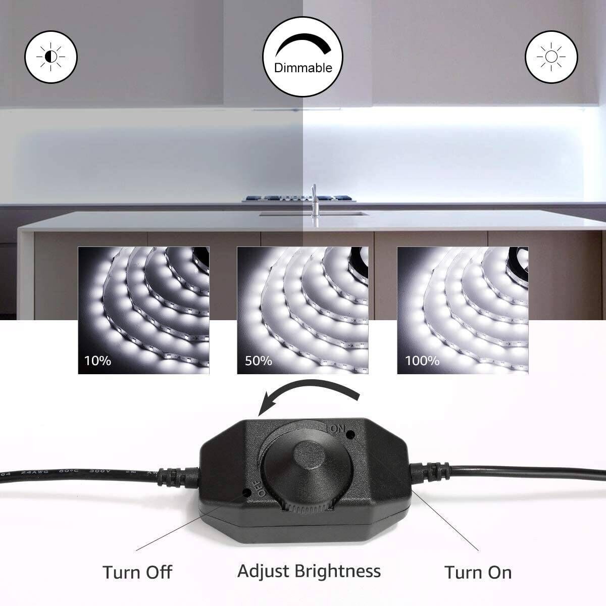 Lepro 32.8ft Daylight White LED Strip Light