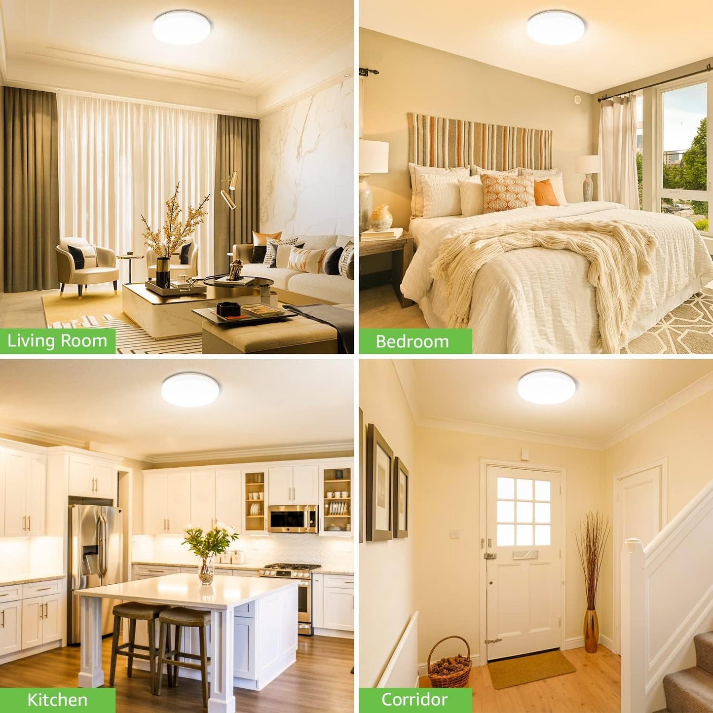 Lepro Flush Mount LED Ceiling Light Fixture
