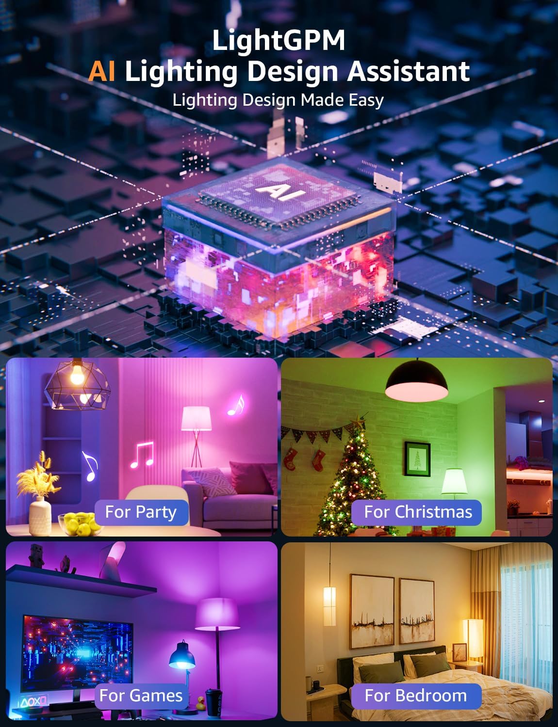 Lepro B2 AI Smart Light Bulbs