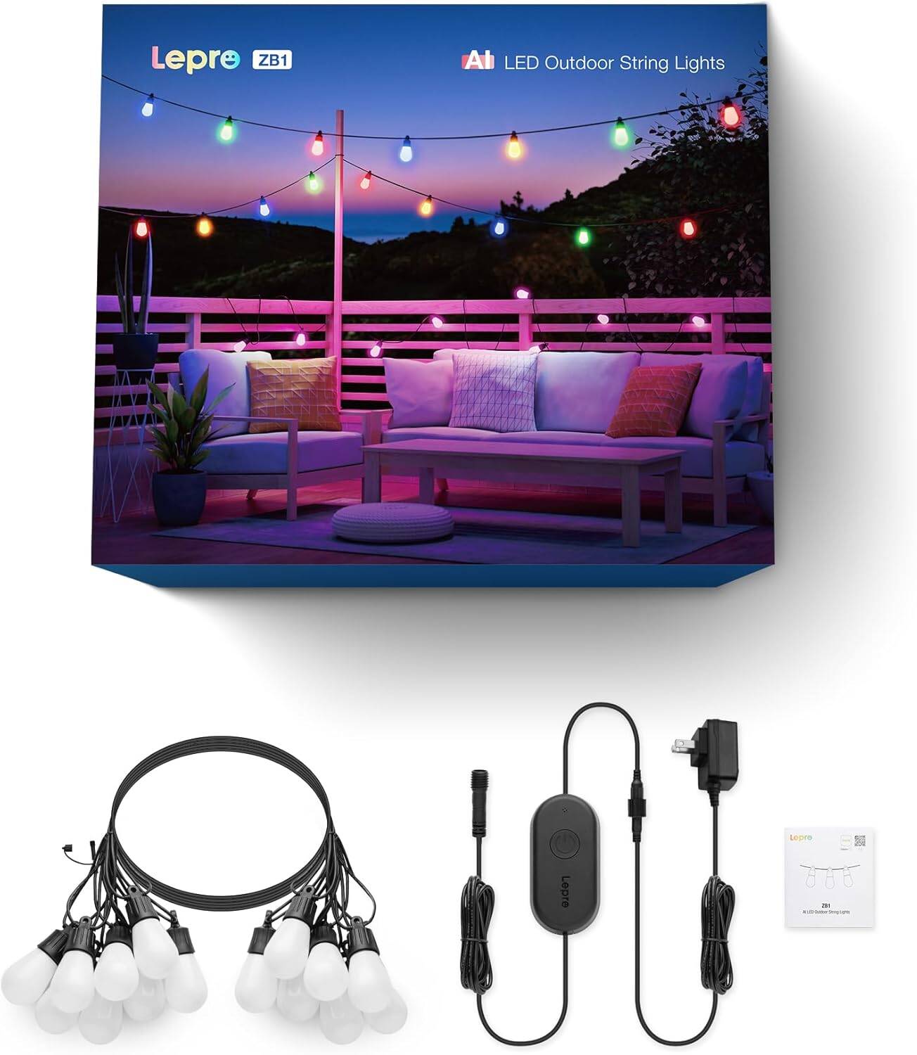 Lepro ZB1 AI Smart Outdoor String Lights