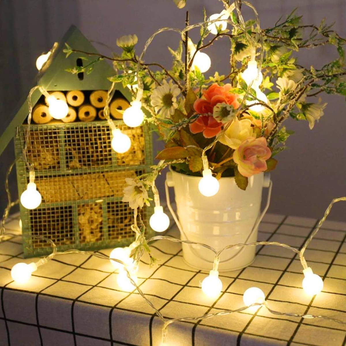 Lepro 16.4ft Battery Powered LED Globe String Lights