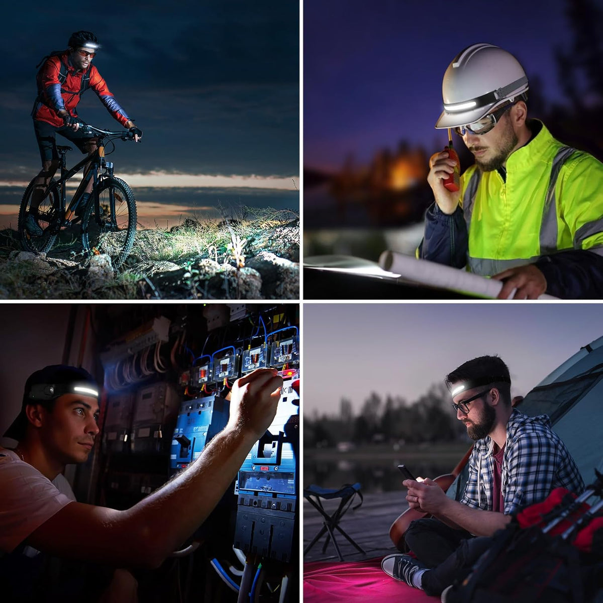 Lepro Rechargeable LED Headlamp with Motion Sensor