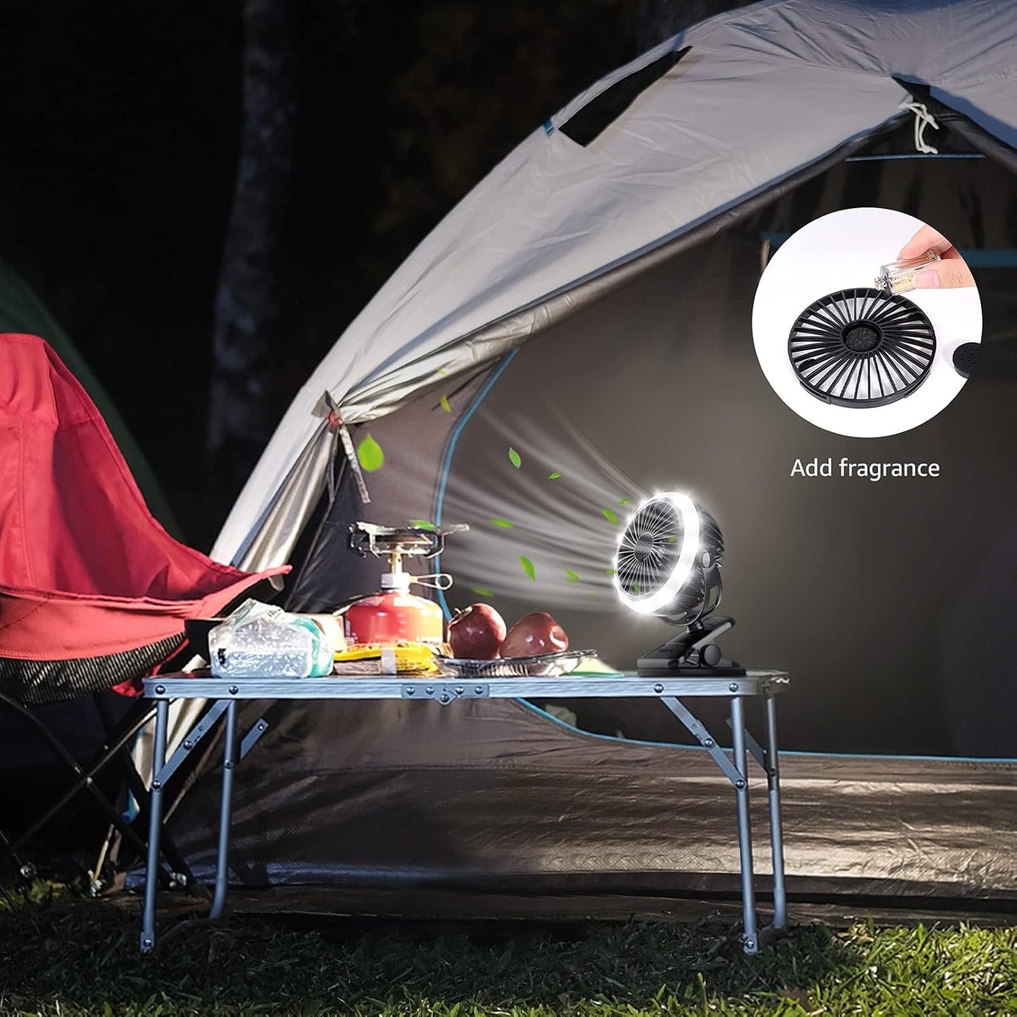 Lepro Camping Lantern with Camping Fan