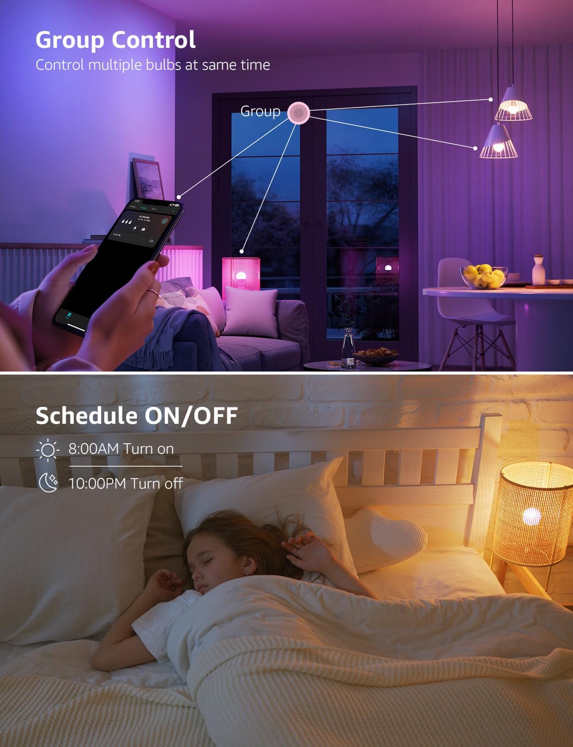 Lepro B2 AI Smart Light Bulbs