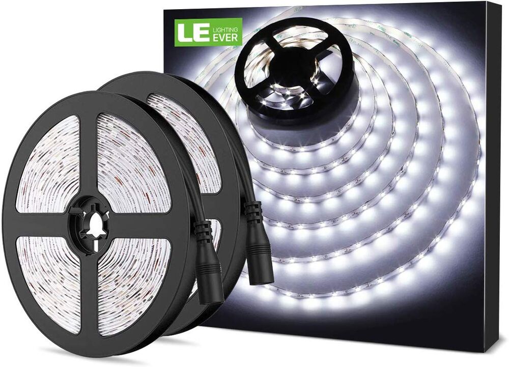 Lepro Flexible LED Light Strip (16.4ft, Daylight White, Cuttable)