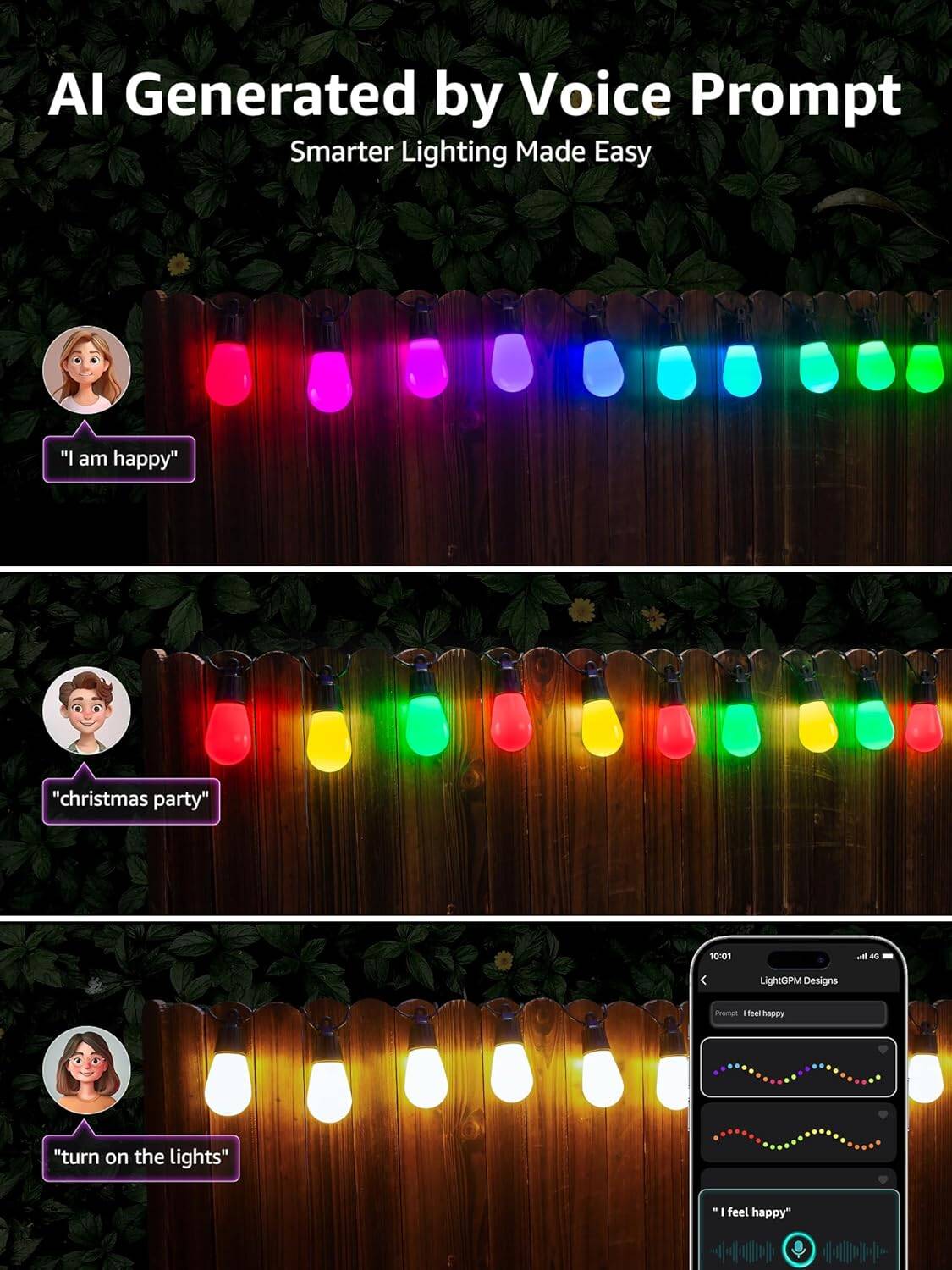 Lepro ZB1 AI Smart Outdoor String Lights
