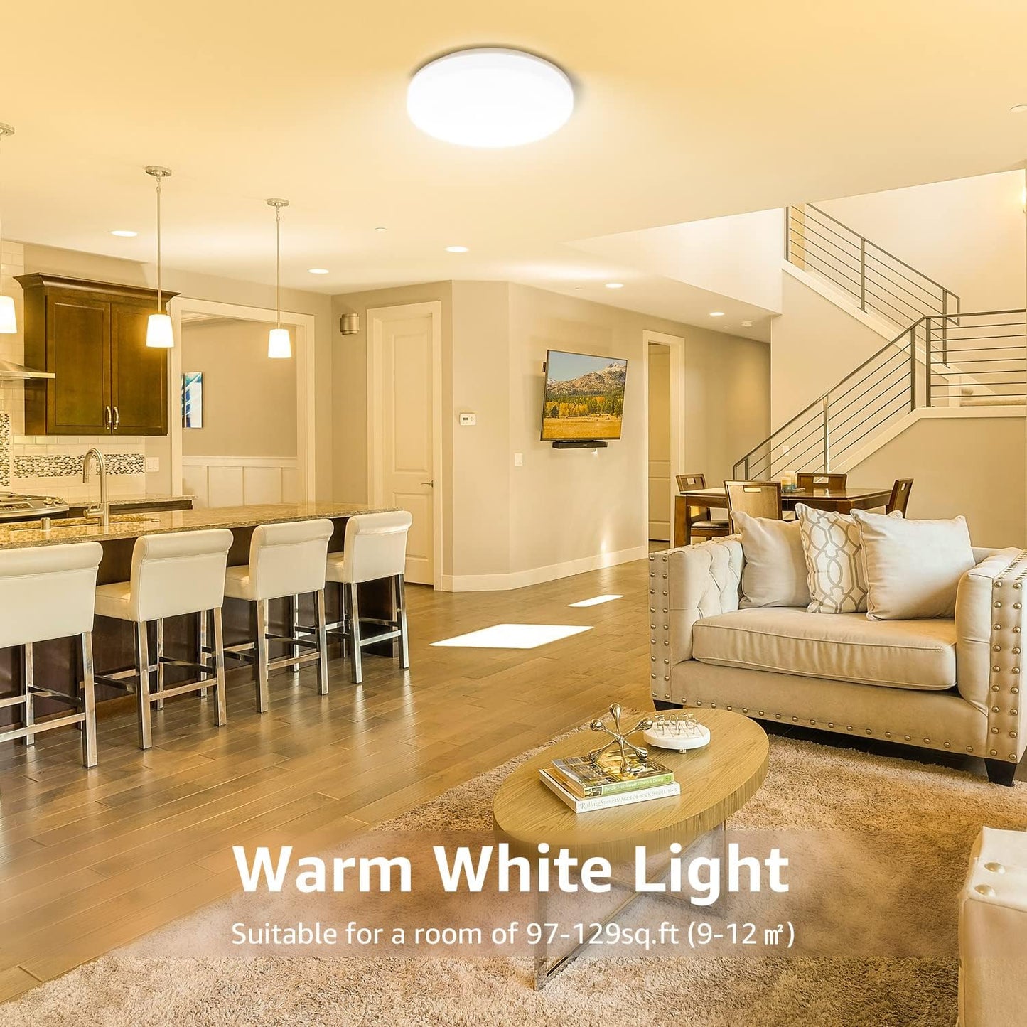 Lepro Flush Mount LED Ceiling Light Fixture