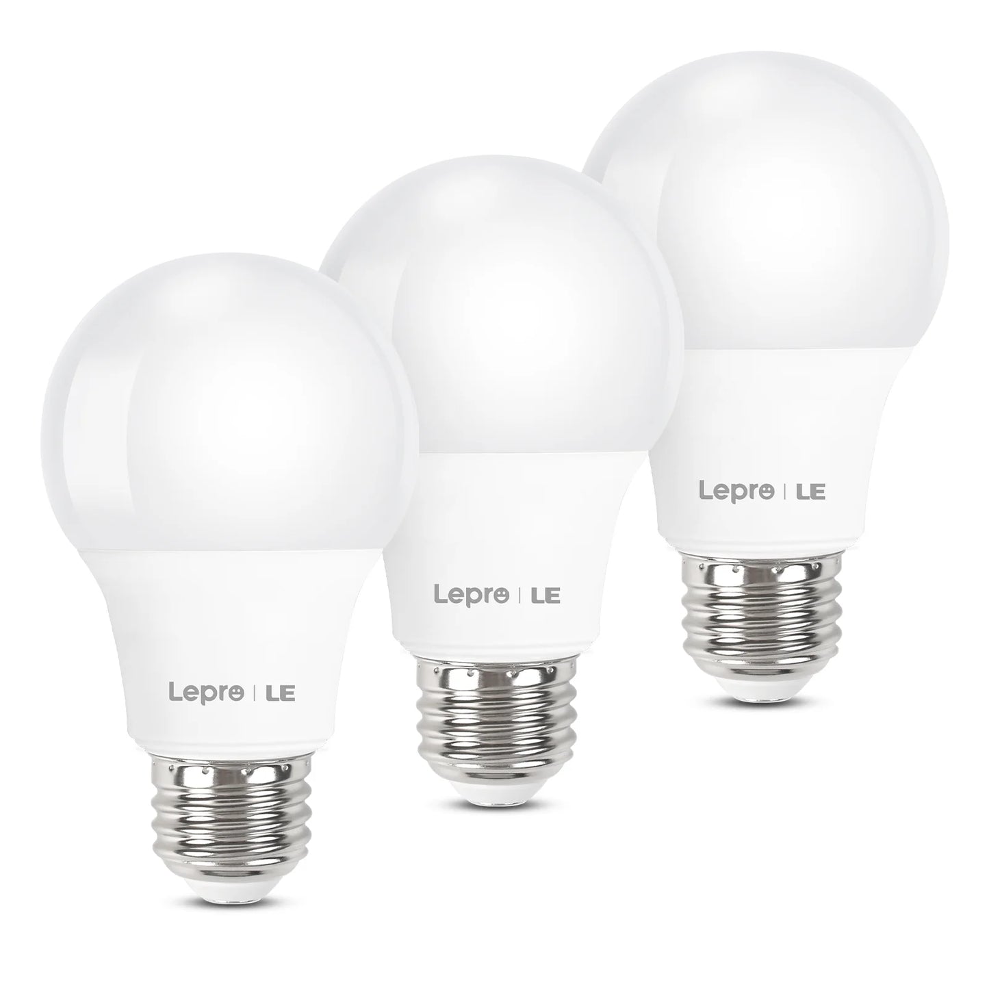 Lepro LED Light Bulbs 60 Watt , 9W 800 Lumens Non-Dimmable, A19 E26 Standard Medium Base, 10000 Hour Lifetime