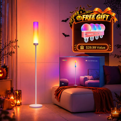 Lepro O1 Smart Floor Lamp (AI-Powered, 2300lm, RGBCW, Music Sync)
