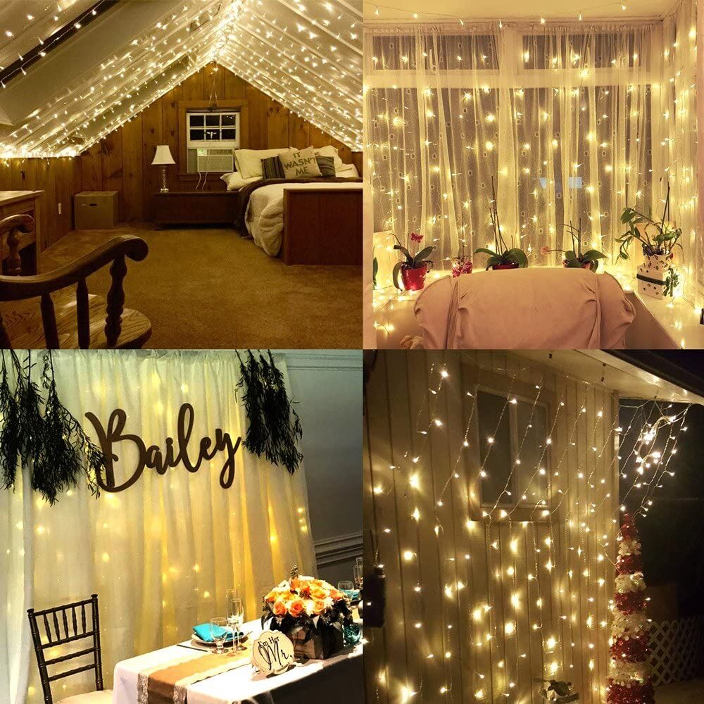 Lepro Fairy Curtain Lights (9.8 x 9.8 ft)