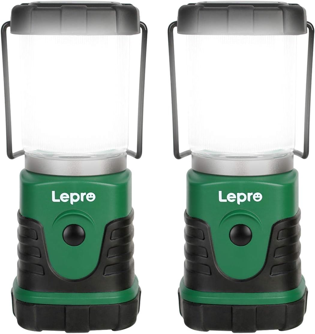 Lepro Portable LED Camping Lantern (350 lm, AA Battery Powered)