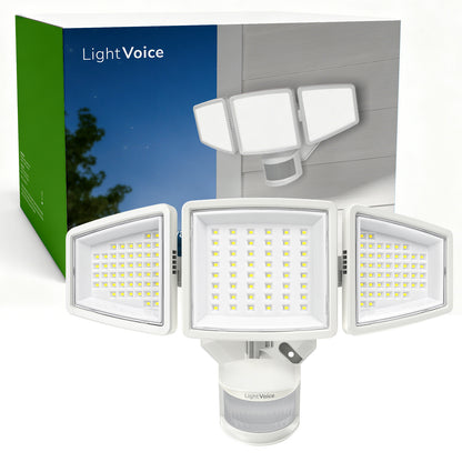 LightVioce Outdoor Motion Sensor LED Security Lights