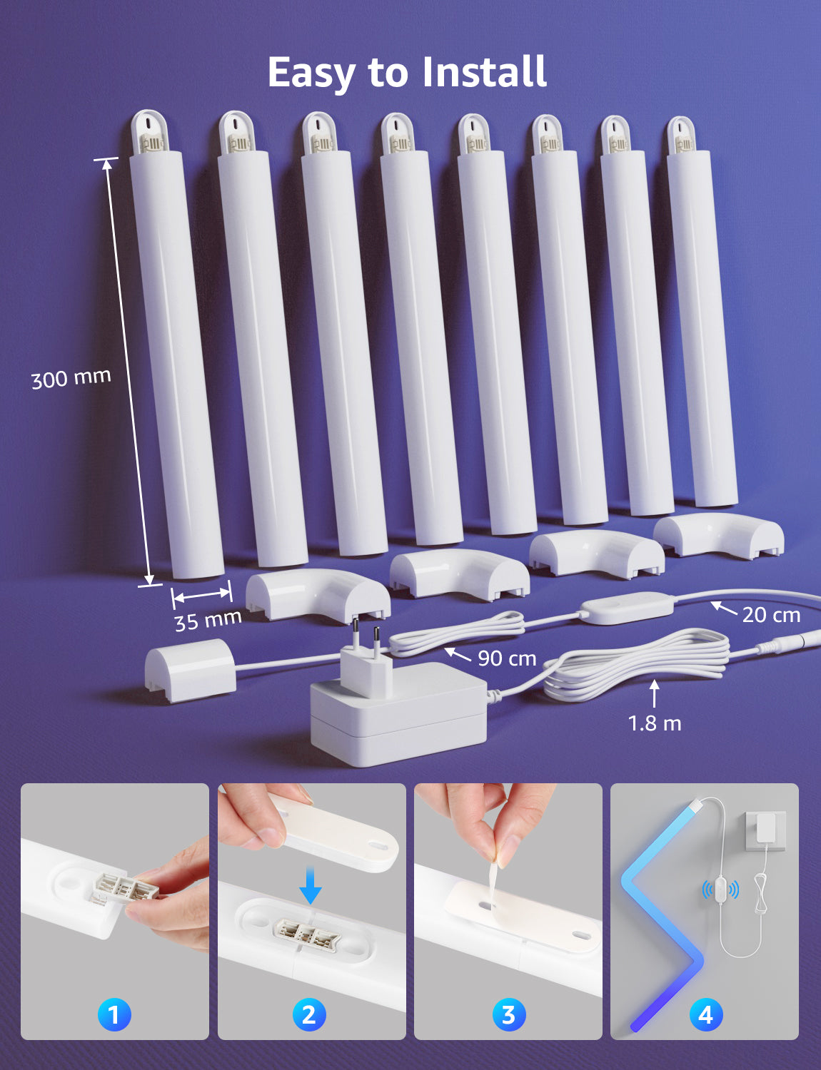 Lepro WL1 AI Smart RGB Wall Lights