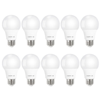 Lepro A19 LED Light Bulb, 2700K Warm White, 800 Lumens, E26 Medium Base, Non-Dimmable, 9W (60W Equivalent)