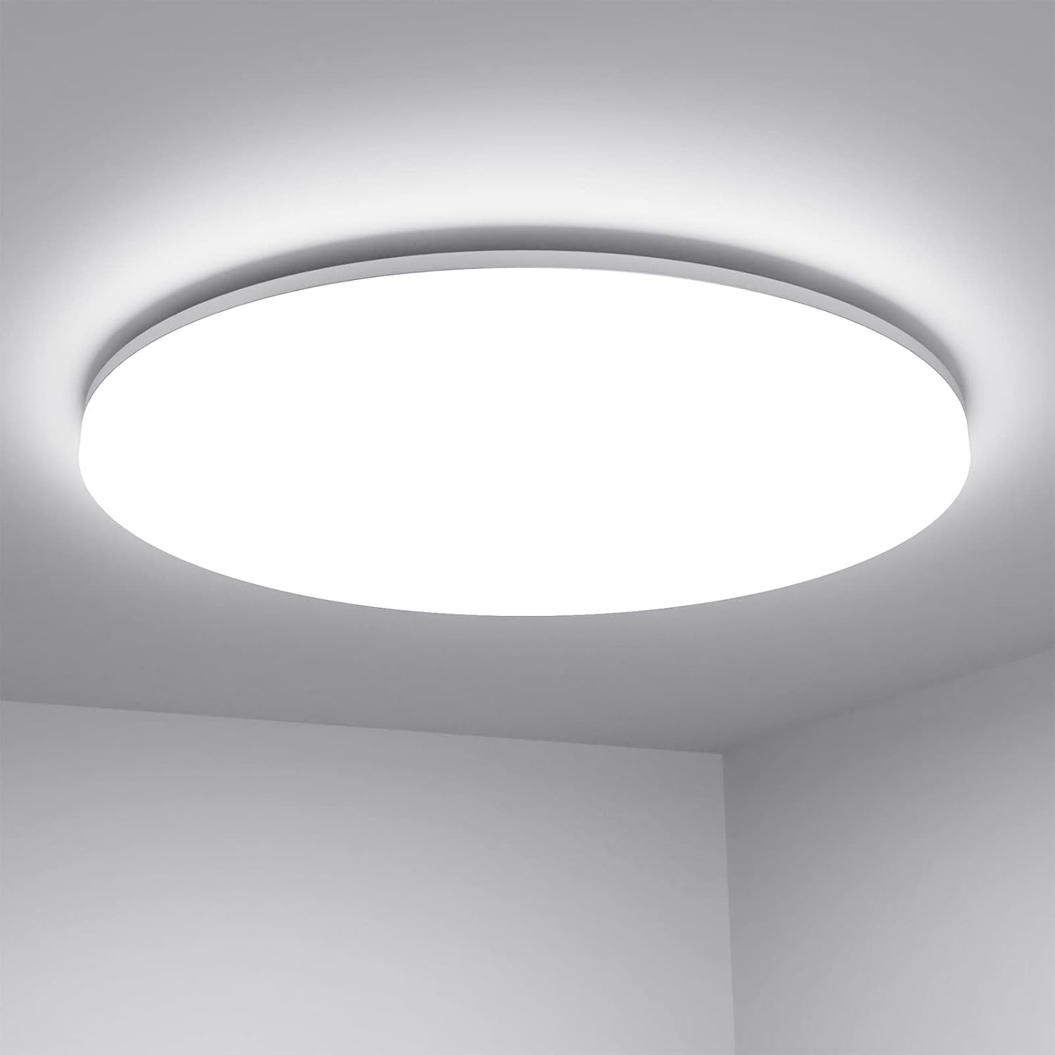 Lepro 11-Inch Waterproof LED Flush Mount Ceiling Light (24W, 2400LM, Low Profile, Warm & Daylight White)