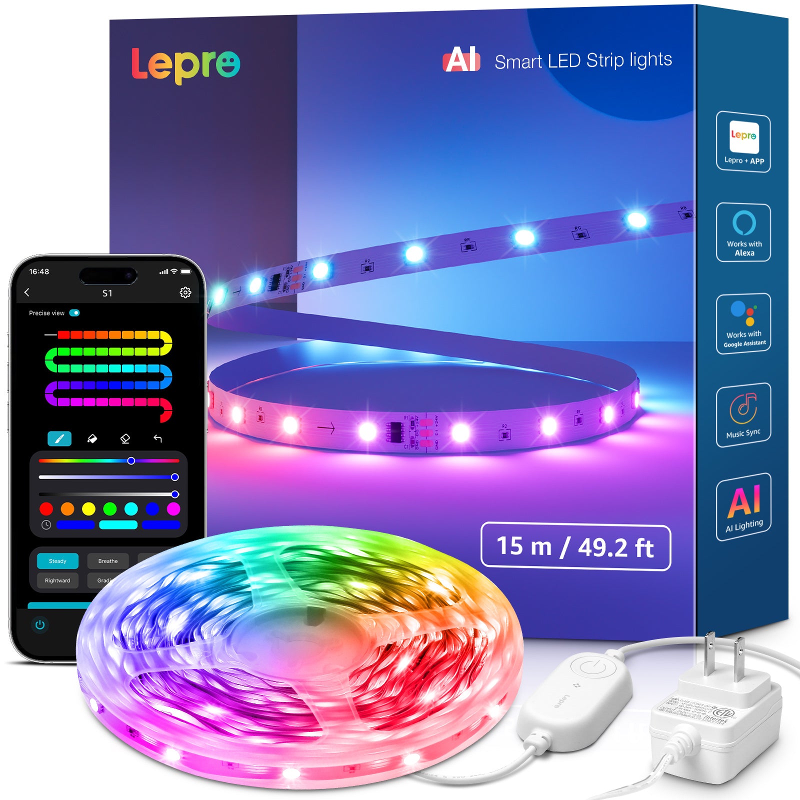 Lepro S1 Smart LED Strip Lights with AI Features