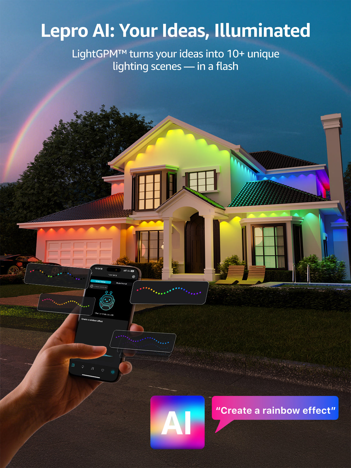 Lepro E1 AI-Powered Permanent Outdoor Lights