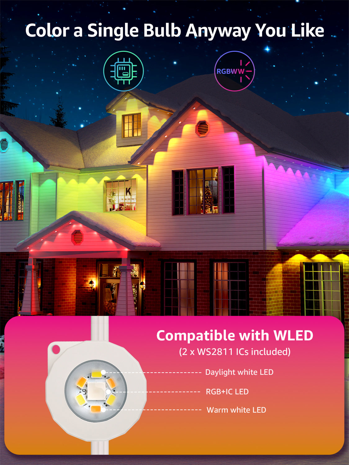 Lepro E1 AI-Powered Permanent Outdoor Lights