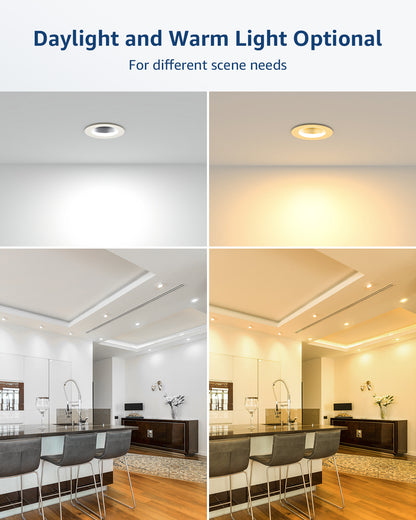 Lepro GU10 LED Light Bulbs, Non-Dimmable, 4W (35W Equivalent), 2700K Warm White, 100° Flood Beam