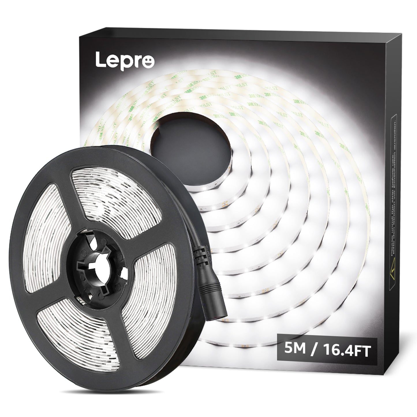 Lepro Flexible LED Light Strip (16.4ft, Daylight White, Cuttable)