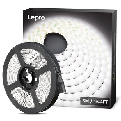 Lepro Flexible LED Light Strip (16.4ft, Daylight White, Cuttable)
