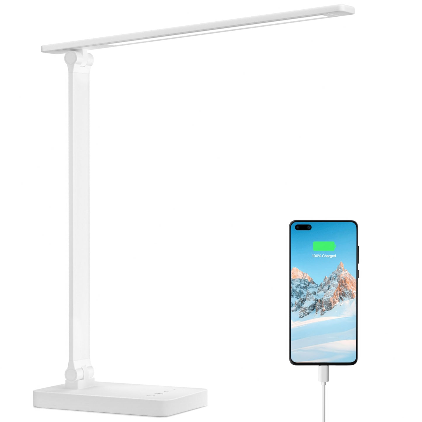 Lepro LED Desk Lamp (Dimmable, with USB Charging Port)