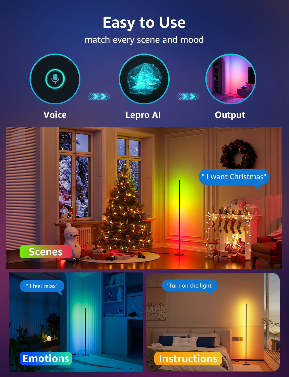 Lepro OE1 AI Floor Lamps