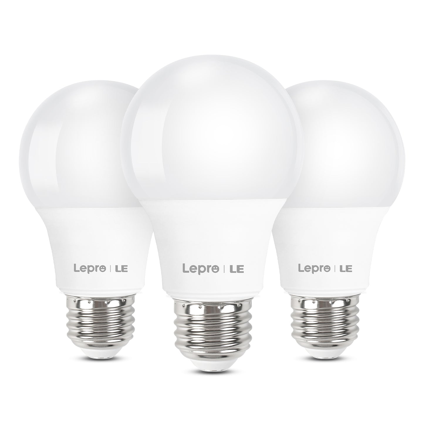 Lepro A19 LED Light Bulb, 5000K Daylight White, 800 Lumens, E26 Medium Base, Non-Dimmable, 9W (60W Equivalent)