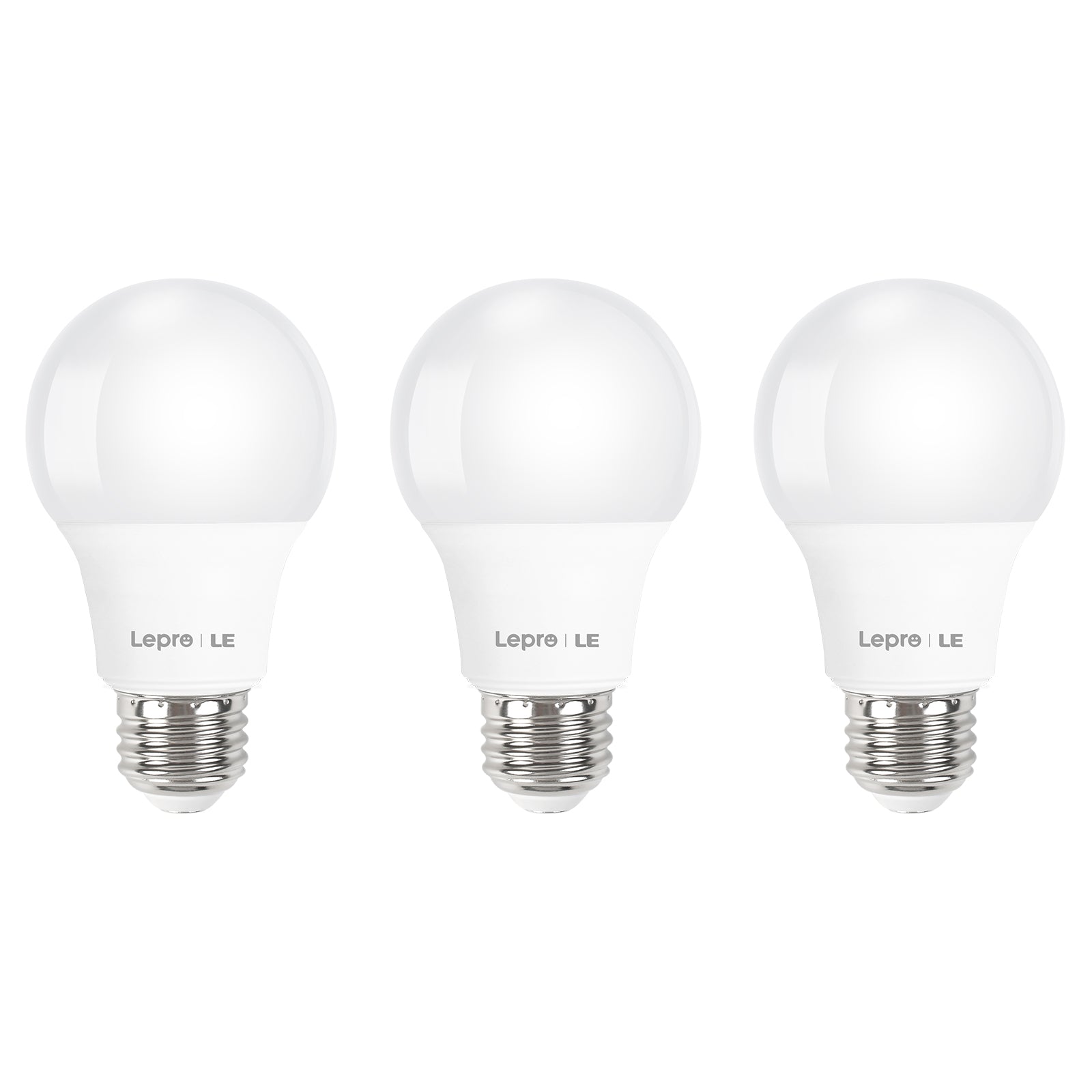 Lepro A19 LED Light Bulb, 2700K Warm White, 800 Lumens, E26 Medium Base, Non-Dimmable, 9W (60W Equivalent)