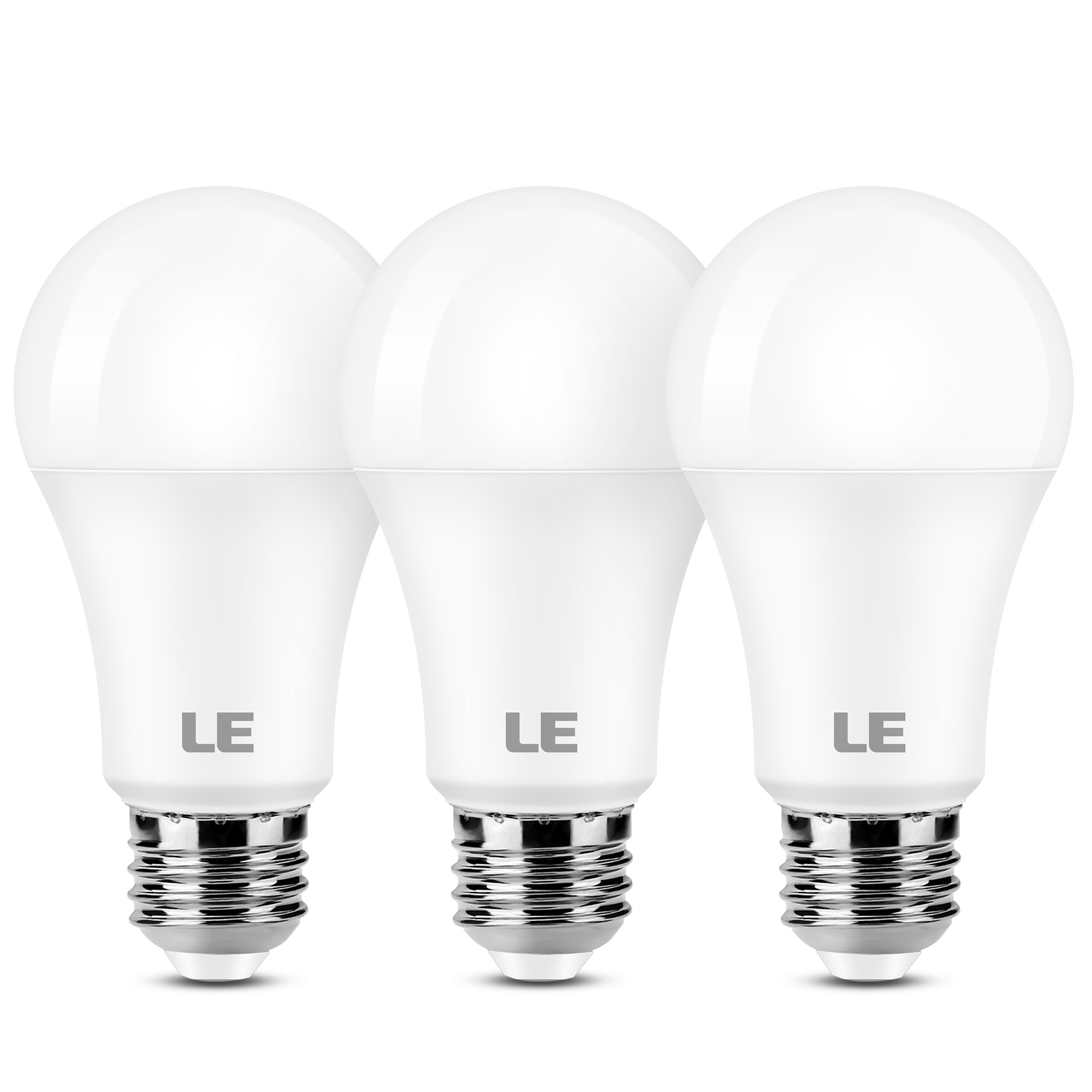 Lepro A19 E26 LED Light Bulbs (1500 Lumens, Daylight White, Energy-Saving)