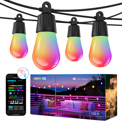 Lepro ZB1 AI Smart Outdoor String Lights