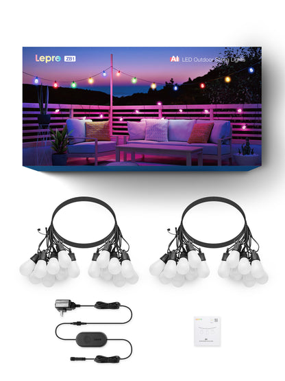 Lepro ZB1 AI-Powered Smart Outdoor String Lights