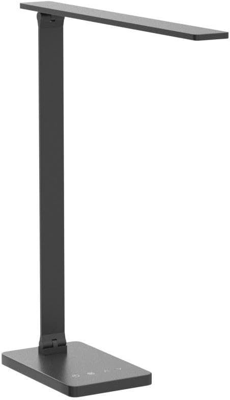 Lepro Touch-Control LED Desk Lamp – Dimmable with 3 Color Modes for Home & Office (Black)