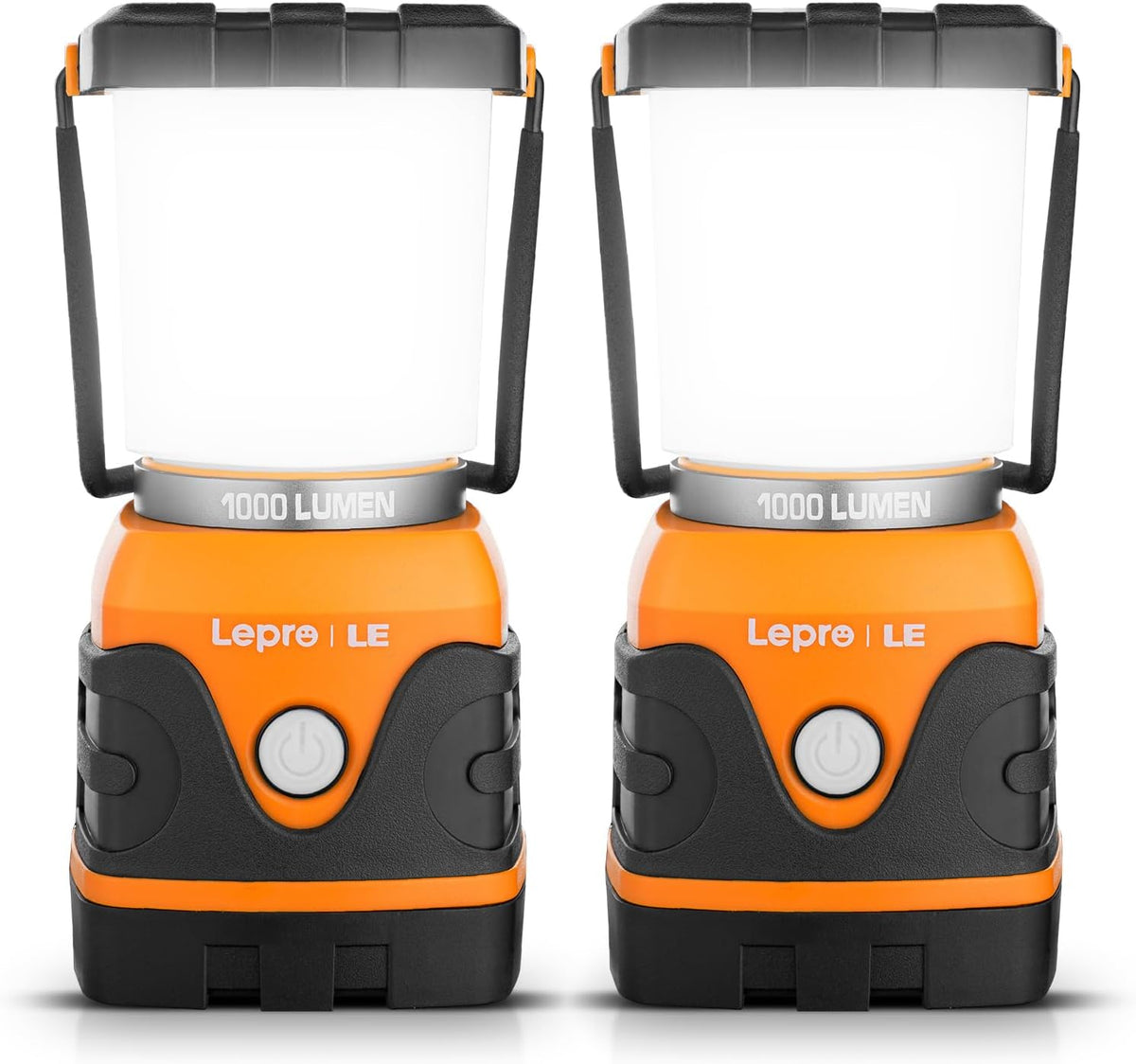 Lepro Battery Powered LED Camping Lantern (Orange, Waterproof, 1000LM, 4 Lighting Modes)