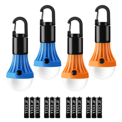 Lepro Camping Light Bulbs with Clip Hook (4 Pack)