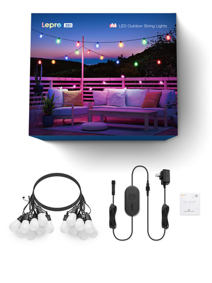 Lepro ZB1 AI-Powered Smart Outdoor String Lights