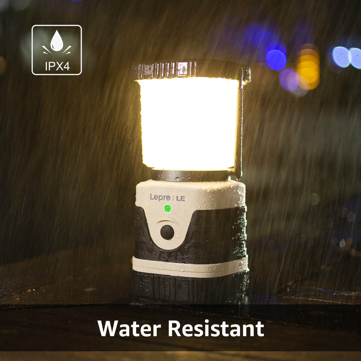 Lepro 1000LM LED Camping Lantern Rechargeable with 4 Light Modes, White