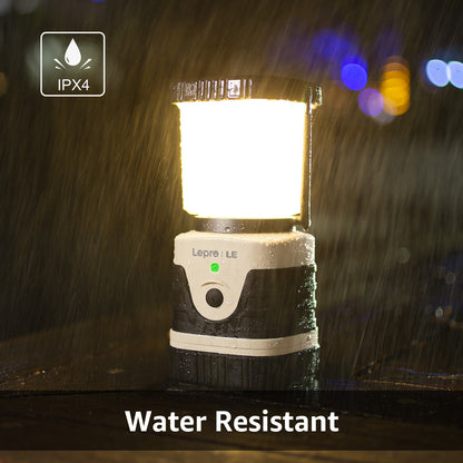 Lepro 1000LM LED Camping Lantern Rechargeable with 4 Light Modes, White