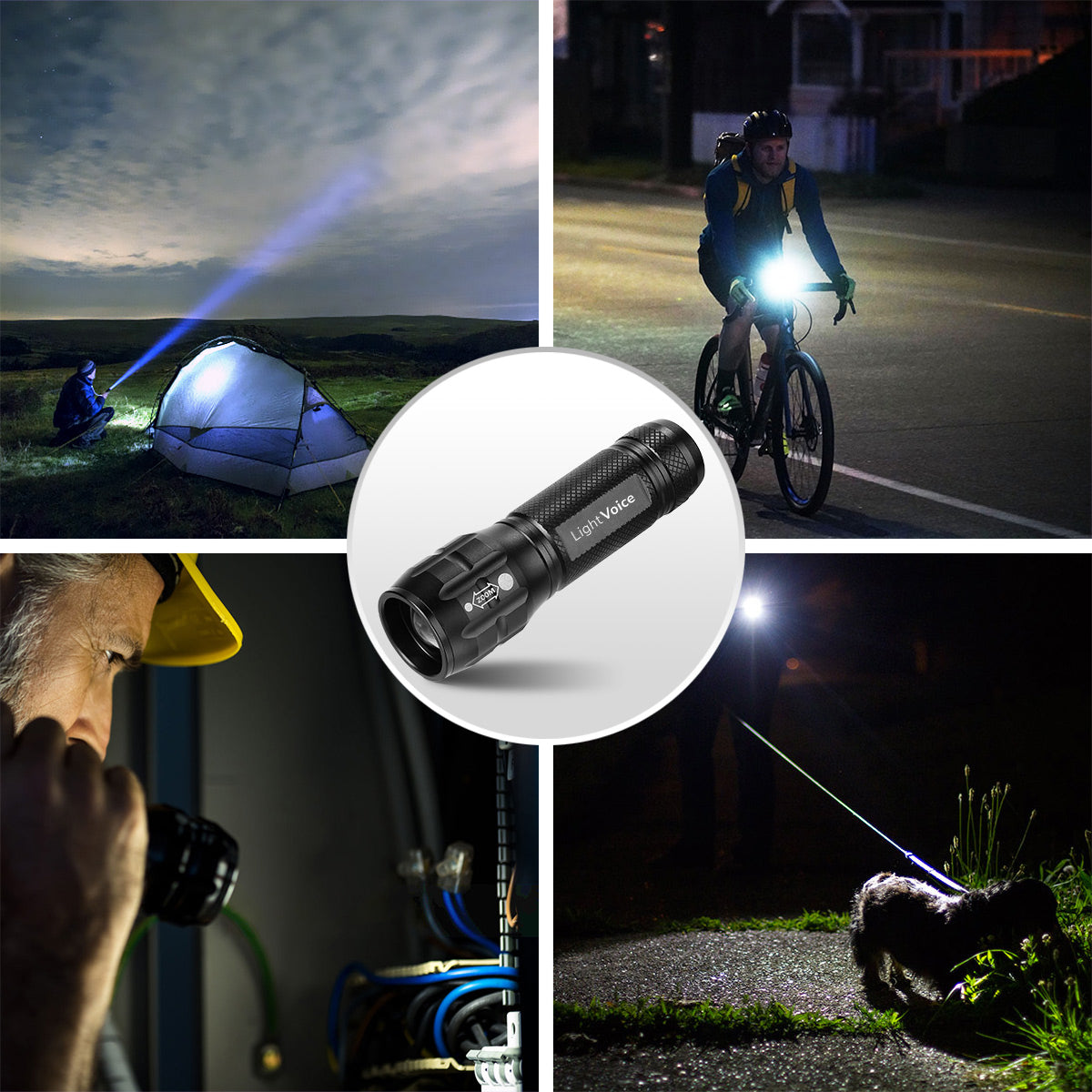 LightVioce LED Bike Light Set