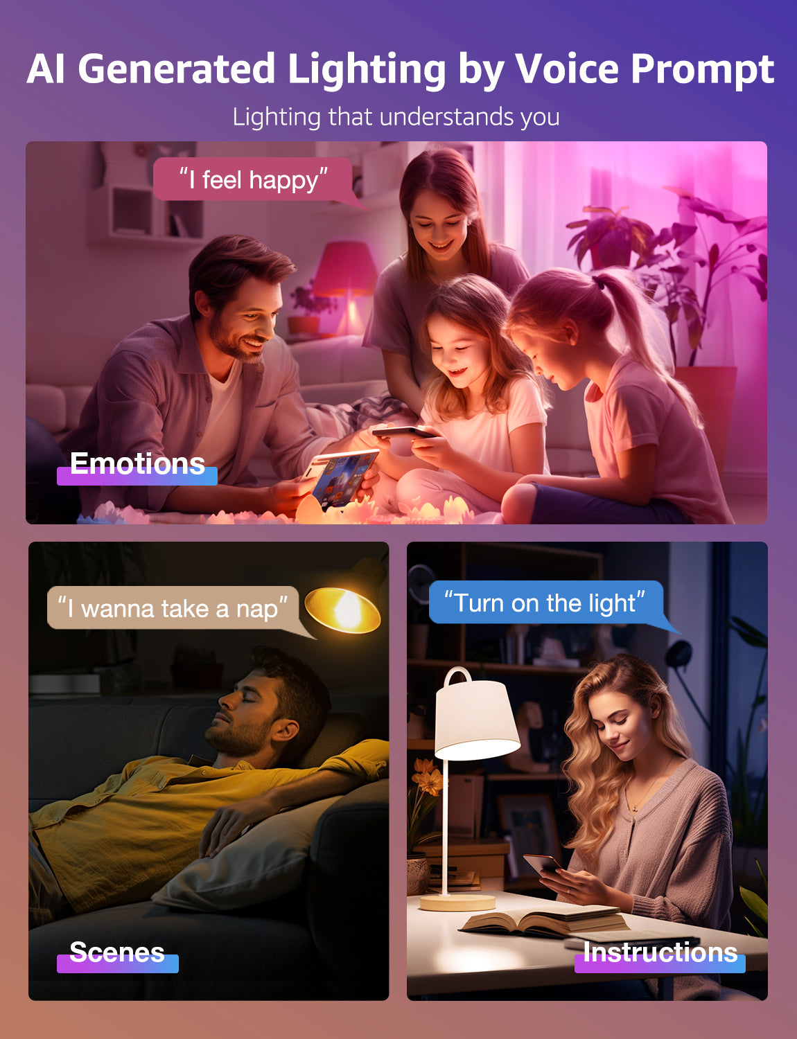Lepro B1 AI Smart Light Bulbs
