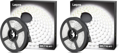 Lepro Flexible LED Light Strip (16.4ft, Daylight White, Cuttable)