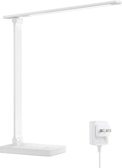 Lepro Touch-Control LED Desk Lamp – Dimmable with 3 Color Modes for Home & Office (White)