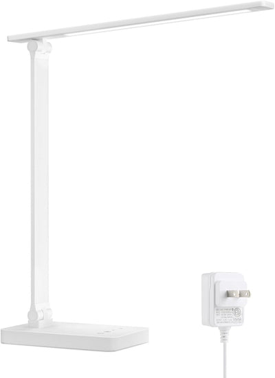 Lepro Touch-Control LED Desk Lamp – Dimmable with 3 Color Modes for Home & Office (White)